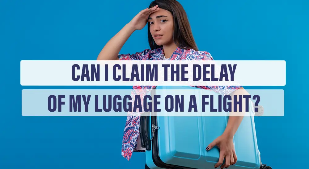 GIRL HANGING DELAYED OF LUGGAGE